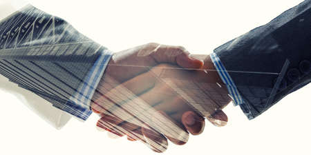 Partnership concept. Image of handshakeの写真素材