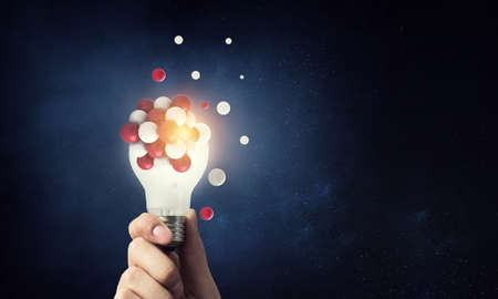 Science concept with sphere model