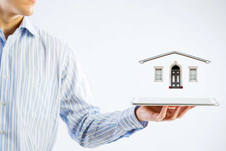 Real estate concept . Mixed mediaの写真素材
