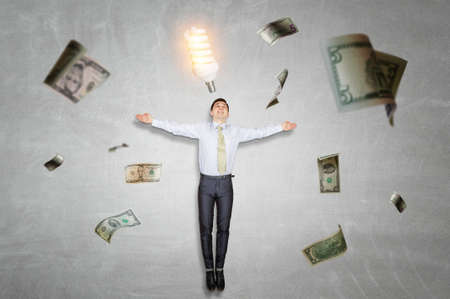 Light bulb as symbol of creativityの写真素材