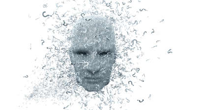 Virtual reality and artificial intelligence conceptの写真素材