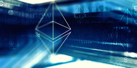 Technology and innovation concept . Mixed mediaの写真素材