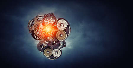 Gears and cogs macro . Mixed mediaの写真素材