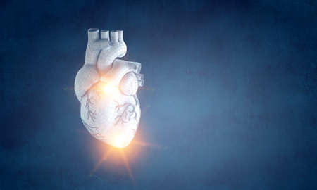 Innovative medicine concept. Heart symbol