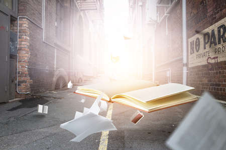 World of books concept . Mixed mediaの写真素材