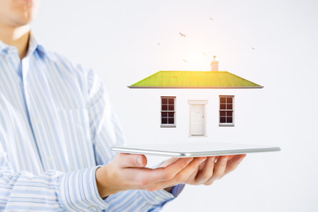 Real estate concept . Mixed mediaの写真素材