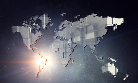 Global technologies concept.