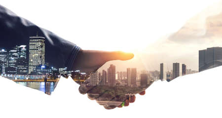 Partnership concept. Image of handshake.の写真素材