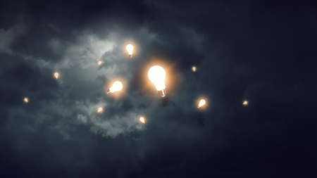 Light bulb image as symbol of innovation