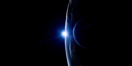 Image of outer space. . Mixed media