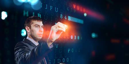 Business and innovation concept . Mixed mediaの写真素材