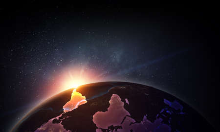 Global technologies concept. Elements of the image furnished by NASAの写真素材