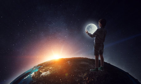 Space exploration concept. . Mixed mediaの写真素材