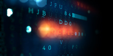 Cyber security concept . Mixed mediaの写真素材