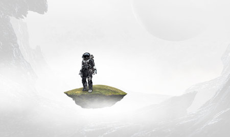 Astronaut on the other planetの写真素材