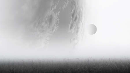 Image of outer space. Mixed media