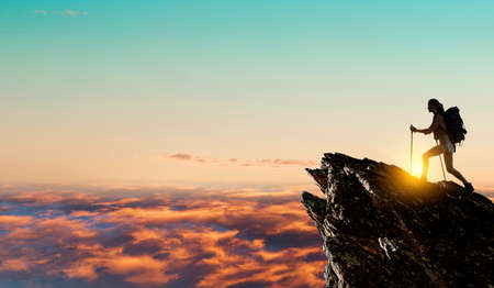 Young traveler exploring the world conceptの写真素材