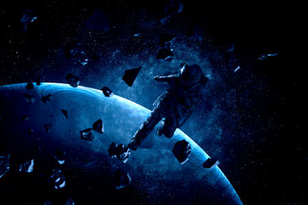 Astronaut and space exploration theme.の写真素材