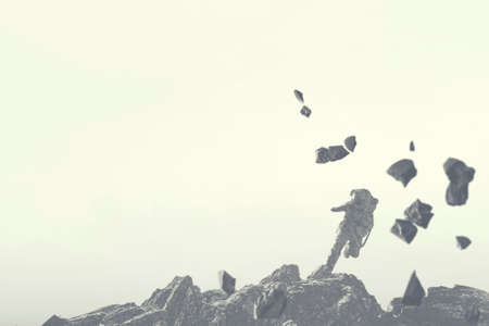 Astronaut on the other planetの写真素材