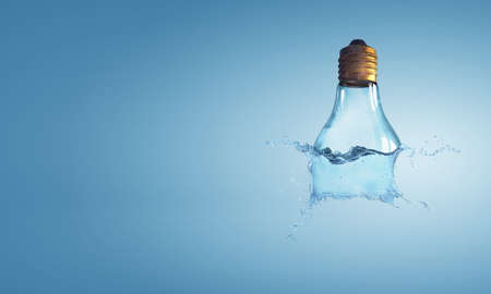 Light bulb from water splash