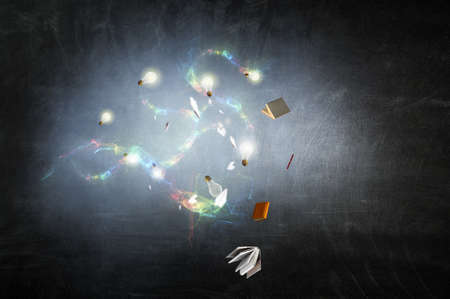 World of books concept . Mixed mediaの写真素材