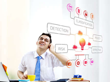Risk management in business . Mixed media