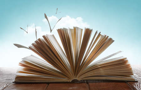 World of books concept . Mixed mediaの写真素材