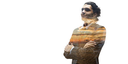 Portrait of an handsome confident business man