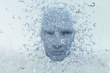 Virtual reality and artificial intelligence concept