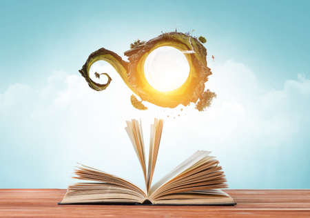 World of books concept . Mixed mediaの写真素材