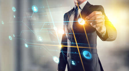 Innovative technologies image . Mixed mediaの写真素材