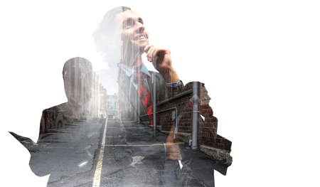 Portrait of an handsome confident business manの写真素材