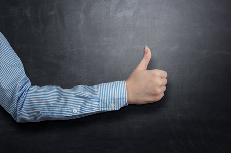 Gesture of OK symbol . Mixed mediaの写真素材