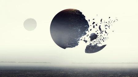 Image of outer space.. Mixed mediaの写真素材