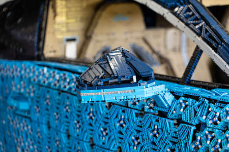 Part Of LEGO Bugatti Chiron. Moscow. Gorky Park 2019. July 31のeditorial素材