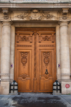 building entry- ancient luxury door のeditorial素材