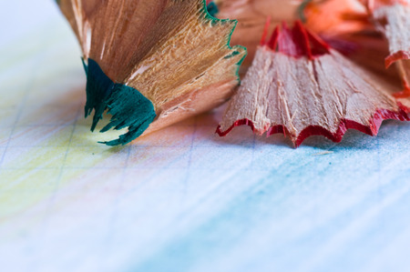 school supplies - pencils color closeupの写真素材