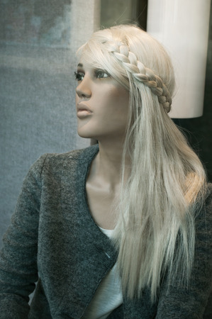 Mannequin in the showcase storeの写真素材