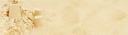 Sandcastle bannerの写真素材
