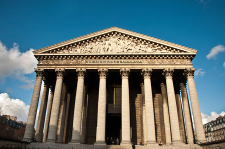 La madeleine church in Parisの写真素材