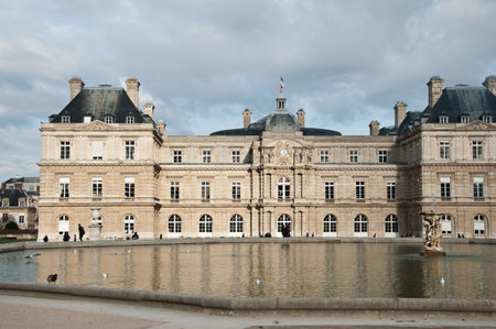 Luxembourg Gardens in Paris, Franceのeditorial素材