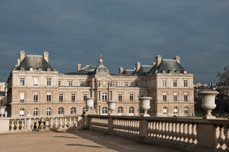 Luxembourg Gardens in Paris, Franceのeditorial素材