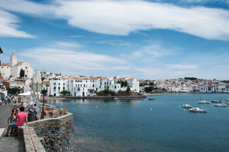 Cadaques village -Costa brava - Spain - taken 2 July 2013のeditorial素材