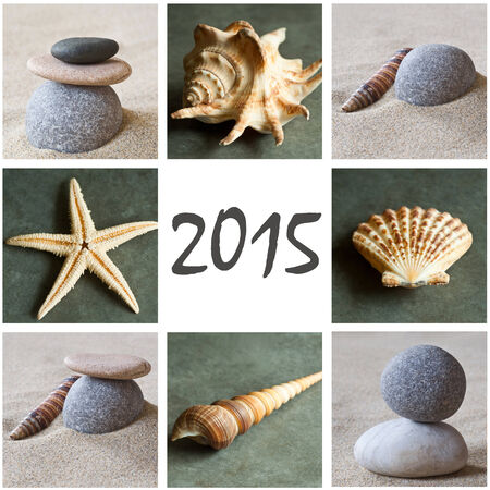 zen collage 2015の写真素材