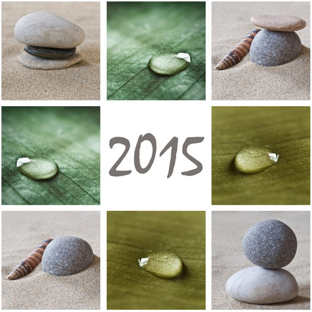zen collage 2015の写真素材