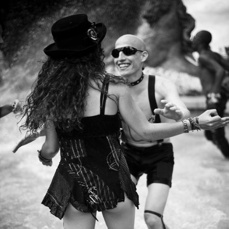 PARIS - FRANCE - JUNE 30 2012: Protesters marching for gay rights at The Gay Pride parade 2012 in Paris,のeditorial素材