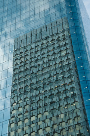 PARIS - France - 23 March 2015 - La defense Buildings reflexionのeditorial素材