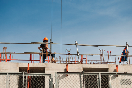 woman worker on construction site