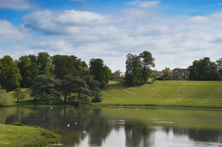 churchill castle park in Blenheim in the oxfordshire district  Walesのeditorial素材