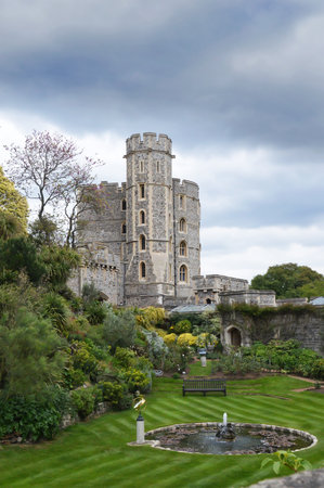 windsor Castle and gardenのeditorial素材